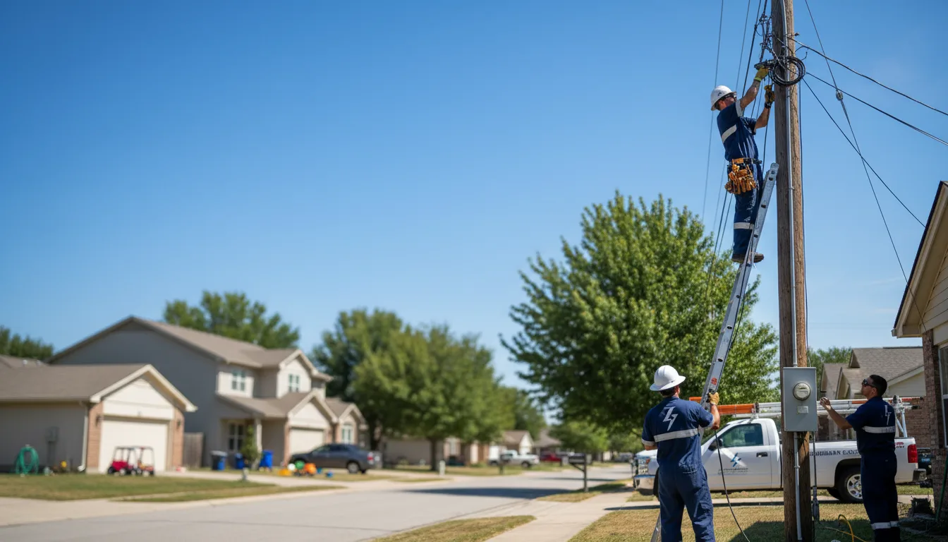 Residential electrician providing installation services in Wyco, WV